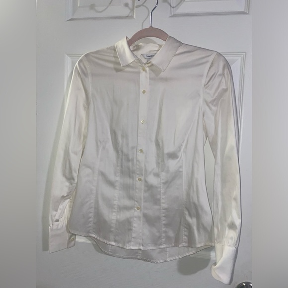 XS Calvin Klein Long Sleeve Blouse - Picture 1 of 3